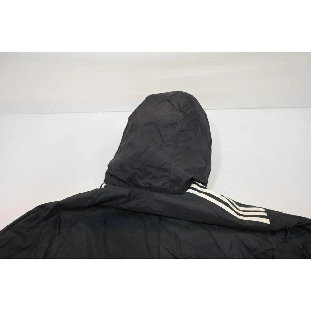 Adidas Track Jacket Dark Blue Striped Performance Full Zip Athletic Mens Large‎